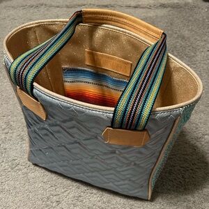 Consuela Silver and Blue Tote